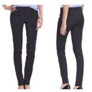 Banana Republic Sloan Black Polka Dot Pants Size 0